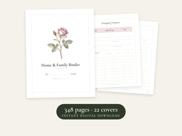 The Home & Family Binder: Cover
