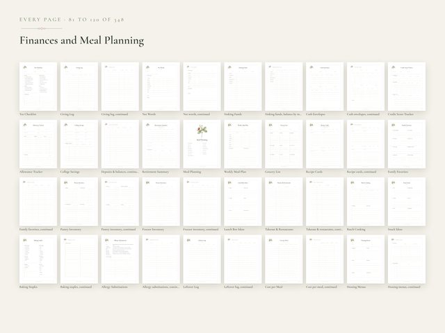 The Home & Family Binder: Every page, part 3