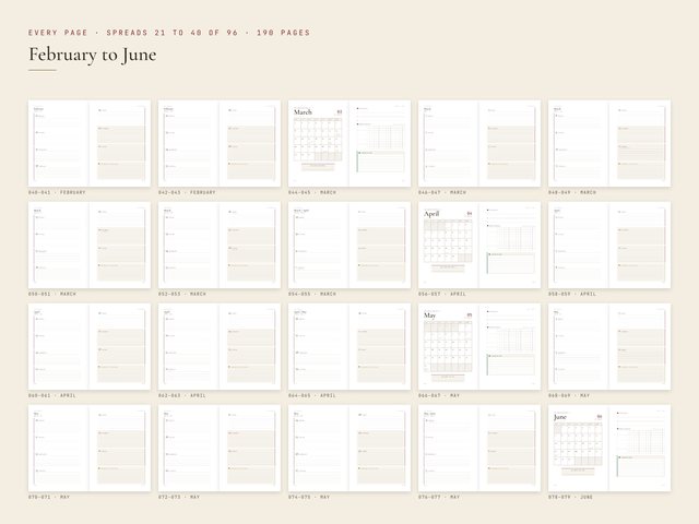 2027 Agenda Book: Every page, part 2