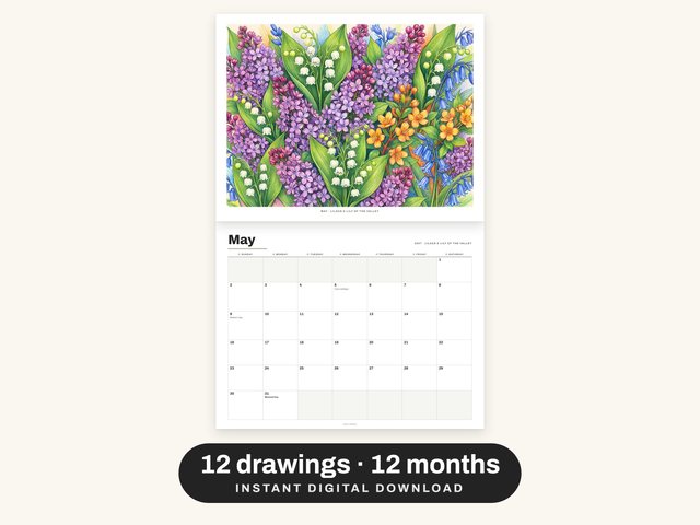 The 2027 Pencil Flower Calendar: Cover
