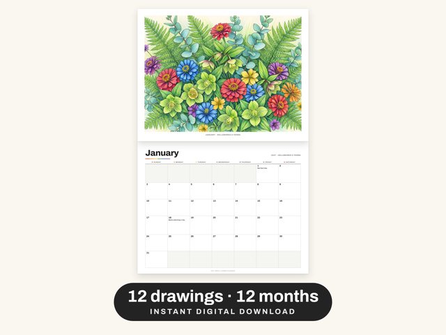The 2027 Queer Pencil Flower Calendar: Cover